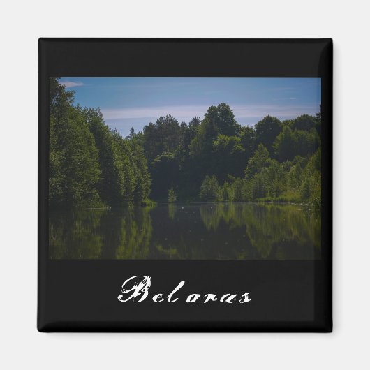 Landschaftslandschaft Canal Sky Belarus Magnet (Vorne)