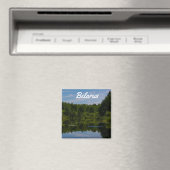 Landschaftslandschaft Canal Sky Belarus Magnet (In Situ (Geschirrspüler))