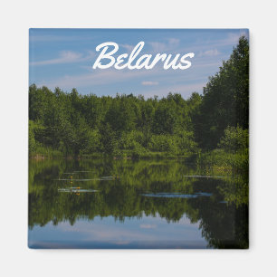 Landschaftslandschaft Canal Sky Belarus Magnet