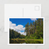 Landschaftslandschaft Canal Sky Belarus Postkarte (Vorne/Hinten)