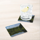 Landschaftslandschaft Canal Sky Belarus Rechteckiger Pappuntersetzer (Vor Ort)