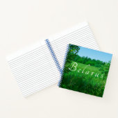 Landschaftslandschaft Grüner Feldwald Notizblock (Innenseite)