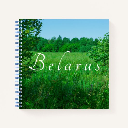 Landschaftslandschaft Grüner Feldwald Notizblock (Vorderseite)