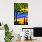 Landschaftslandschaft Poster (Heimbüro)