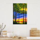 Landschaftslandschaft Poster (Küche)