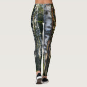 Landschaftslandschaft Wald Birkenbäume Leggings (Rückseite)