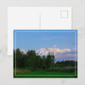 Landschaftslandschaft Wiese Belarus Postkarte (Vorne/Hinten)