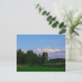 Landschaftslandschaft Wiese Belarus Postkarte (Stehend Vorderseite)