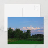 Landschaftslandschaft Wiese Belarus Postkarte (Vorne/Hinten)
