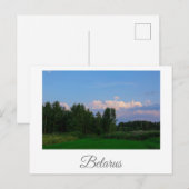 Landschaftslandschaft Wiese Belarus Postkarte (Vorne/Hinten)