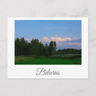 Landschaftslandschaft Wiese Belarus Postkarte
