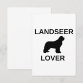 Landschaftsliebhaber Dankeskarte (Vorne/Hinten)