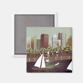 Landschaftsmagnet Magnet (Vorderseite/Rückseite)