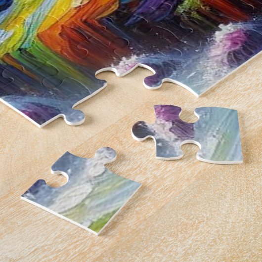 Landschaftsmalerei AI Generierte Kunst Horizontal Puzzle (Seite)