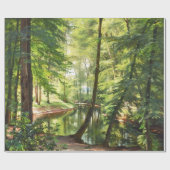 Landschaftsmalerei auf dem Aagaard Forest Stream Geschenkpapier (Flach)