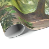 Landschaftsmalerei auf dem Aagaard Forest Stream Geschenkpapier (Rolleneckpunkt)