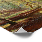 Landschaftsmalerei auf dem Aagaard Forest Stream Poster (Ecke)