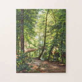 Landschaftsmalerei auf dem Aagaard Forest Stream Puzzle