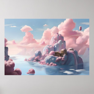 Landschaftsmalerei Cloud Poster
