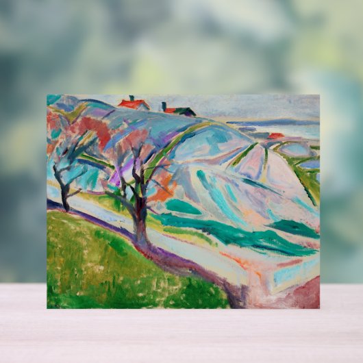 Landschaftsmalerei Edward Munch Acrylschild (Neutral)