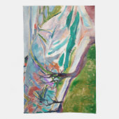 Landschaftsmalerei Edward Munch expressionistische Geschirrtuch (Vertikal)