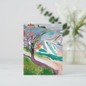 Landschaftsmalerei Edward Munch Feiertagspostkarte (Stehend Vorderseite)