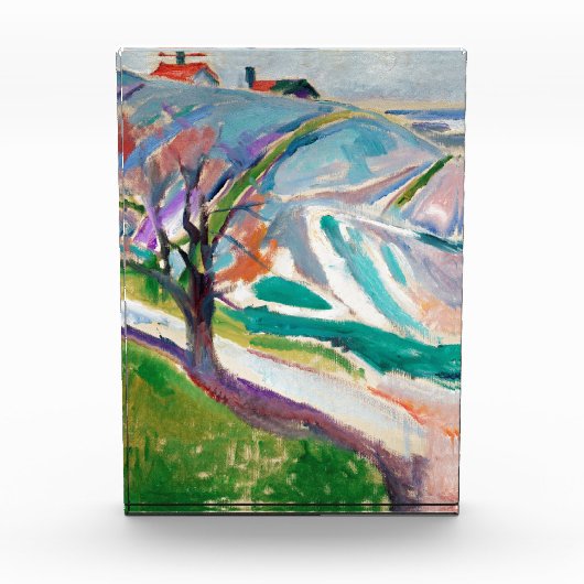 Landschaftsmalerei Edward Munch Fotoblock (Vorderseite)