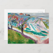 Landschaftsmalerei Edward Munch Postkarte (Vorne/Hinten)