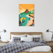 Landschaftsmalerei für Wohngestaltung Leinwanddruck (Insitu (Schlafzimmer))