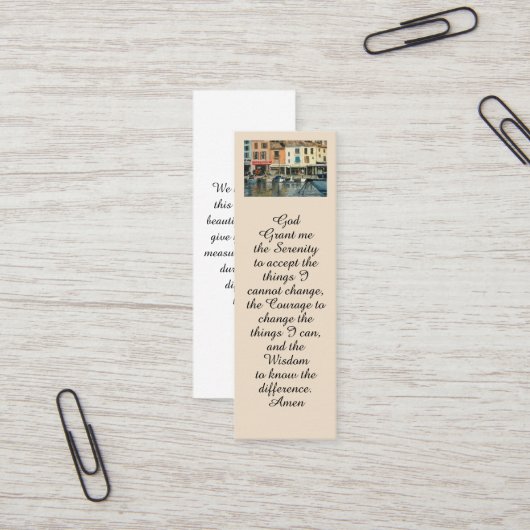 Landschaftsmalerei Gedenkstafel Lebensfeier Karte (Vorderseite/Rückseite Beispiel)