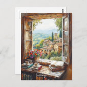 Landschaftsmalerei in der Toskana | Italien Reise  Postkarte (Vorne/Hinten)