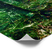 Landschaftsmalerei in üppigen Wäldern Poster (Ecke)