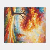 Landschaftsmalerei mit hellen Farben-96771 Fleecedecke (Vorderseite (Horizontal))