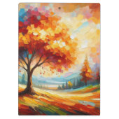 Landschaftsmalerei mit hellen Farben-96771 Klemmbrett (Rückseite)