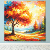 Landschaftsmalerei mit hellen Farben-96771 Leinwanddruck (Insitu (Holzboden))