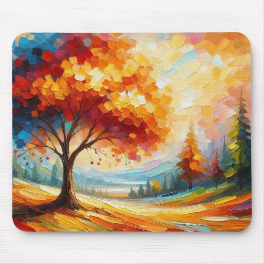 Landschaftsmalerei mit hellen Farben-96771 Mousepad (Vorne)
