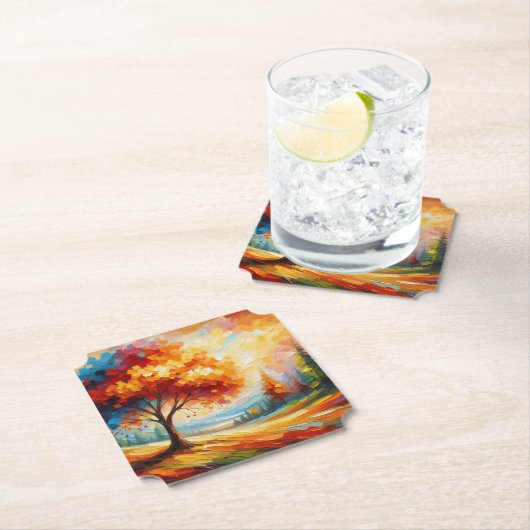 Landschaftsmalerei mit hellen Farben-96771 Untersetzer (Vor Ort)