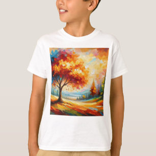 Landschaftsmalerei mit hellen Farben T-Shirt