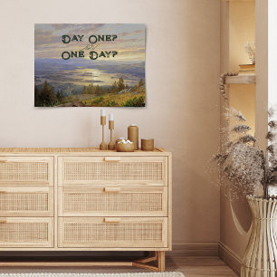 Landschaftsmalerei Motivationszitat nach Maß Poster