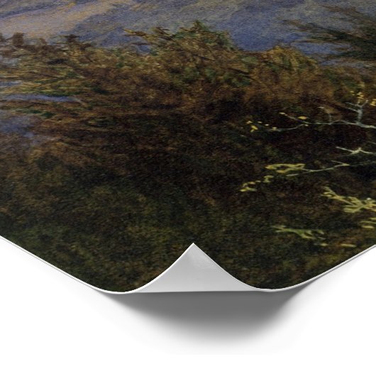 Landschaftsmalerei Motivierend Zitatposter Poster (Ecke)