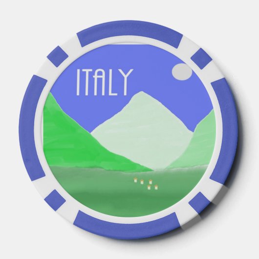 Landschaftsmalerei Pokerchips (Rückseite)