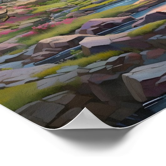 Landschaftsmalerei Poster (Ecke)