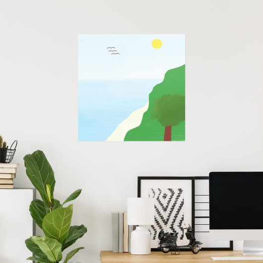 Landschaftsmalerei Poster (Heimbüro)