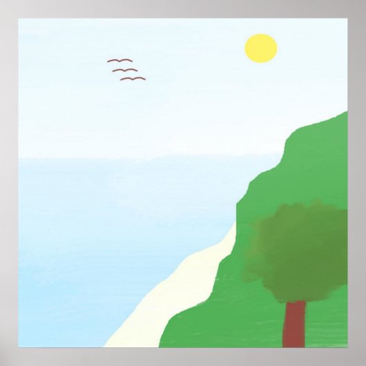 Landschaftsmalerei Poster (Vorne)