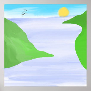 Landschaftsmalerei Poster