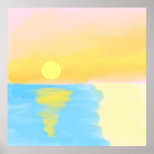 Landschaftsmalerei Poster (Vorne)