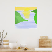 Landschaftsmalerei Poster (Küche)