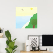 Landschaftsmalerei Poster (Heimbüro)