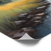 Landschaftsmalerei Serene - ruhige Natur Poster (Ecke)