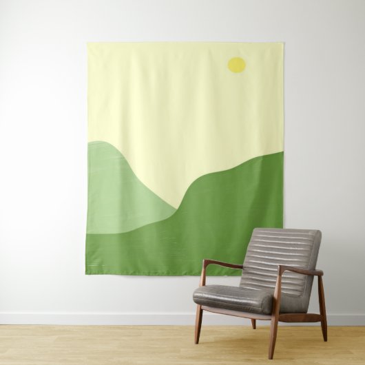 Landschaftsmalerei Wandteppich (Beispiel)